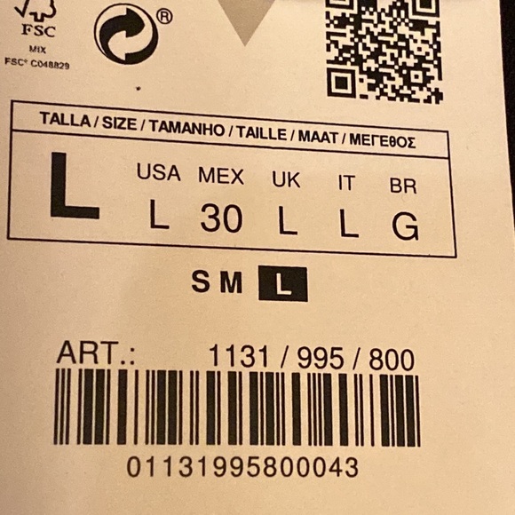 NWT. Zara Black Mini Dress with Cutouts. Size L. - Picture 8 of 10